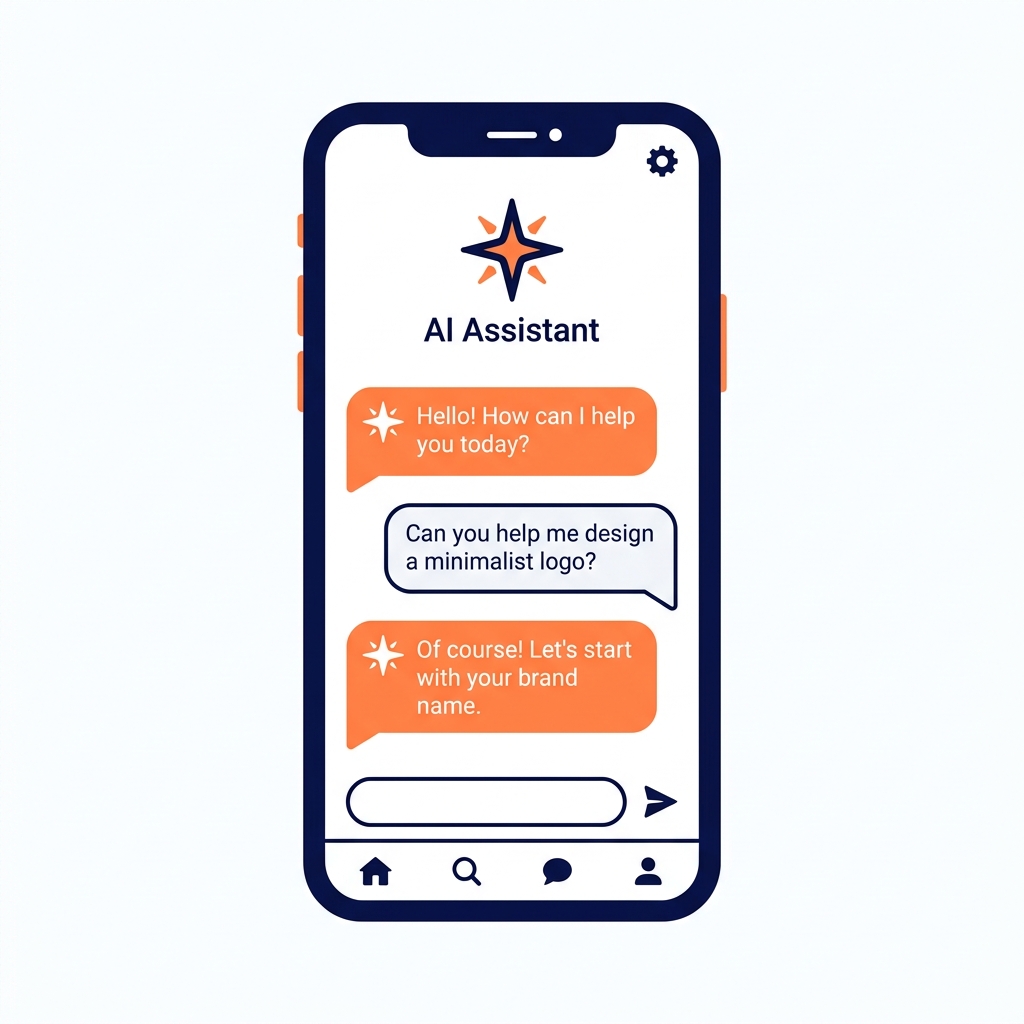 Minimal AI chatbot interface